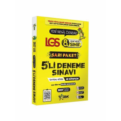 2027 LGS 8  Sınıf Deneme Paketi Yazarlar Karması SARI PAKET Tüm Konuları Kapsar Yeni Nesil Sorular