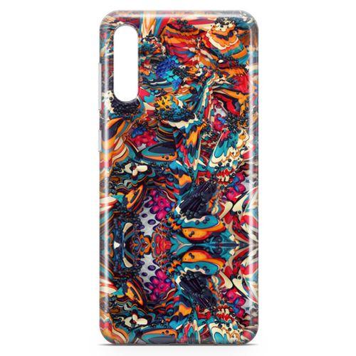 Samsung Galaxy A50 Kılıf Siyah İnci Arka Kapak Koruma Desenli Full Koruyucu