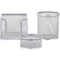 GLOBOX METAL OFİS SETİ 3'lü GRİ