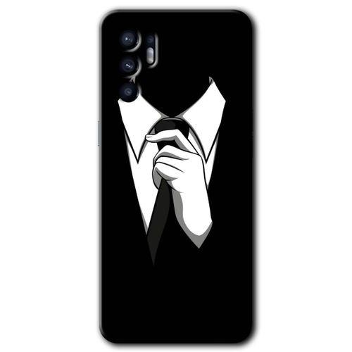 Oppo Reno 6 Kılıf HD Desen Baskılı Arka Kapak - Smokin