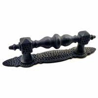 Antika Tarz Dekoratif Pirinç Ağır Kapı Çekme Kolu - Küçük, 215x40 Mm, Oksit