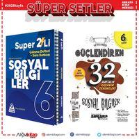 Örnek Akademi 6.Sınıf Sosyal Bilgiler Seti ve Ankara Yayıncılık 32 Haftalık Deneme 2 Kitap