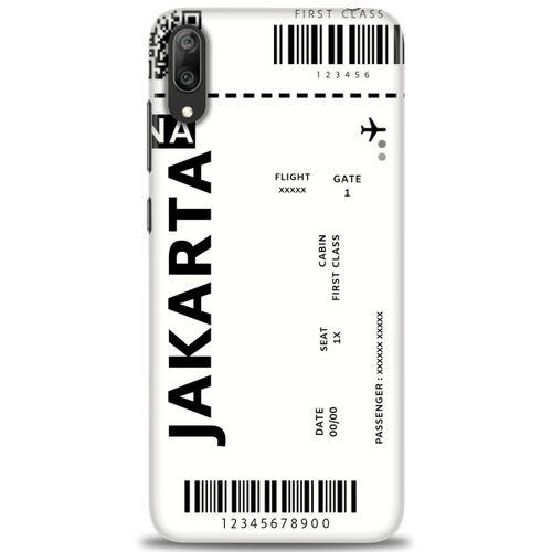 Huawei Y7 Prime 2019 Kılıf HD Baskılı Kılıf - Jakarta + Tam Ekran Koruyucu