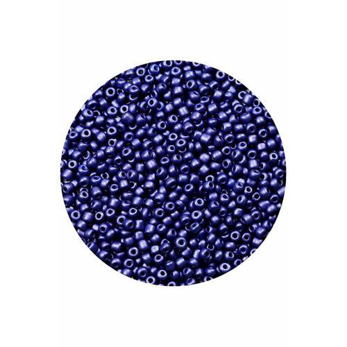 Lacivert Renk 4 mm Yaklaşık 1100 adet / 100 gram Cam Boncuk Oya Yazma Bileklik ve Kolye