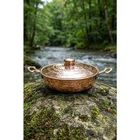 Turna Bakır Emirgan Tava 1 No 14 Cm El Dövme Kırmızı Turna7597-1