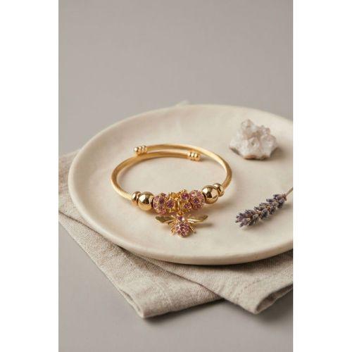 Pembe Arı Model Gold Renk Charm Bileklik
