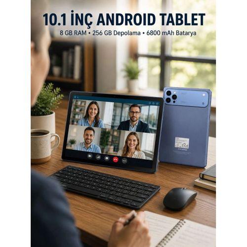 10 1 İnç Android Tablet 8 Gb Ram 256 Gb Depolama Yeni Nesil