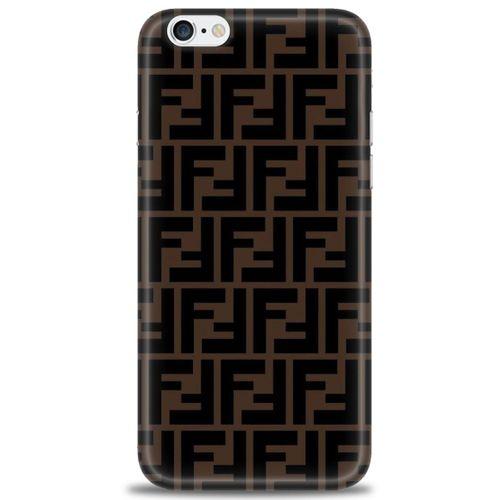 iPhone 6 Kılıf HD Baskılı Kılıf - Fendii + Tam Ekran Koruyucu