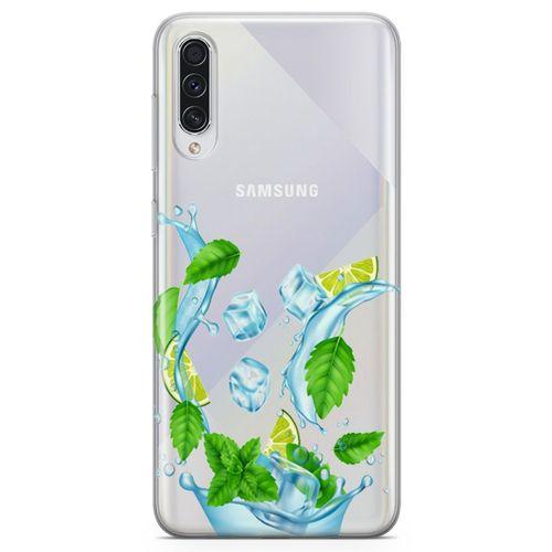 Samsung Galaxy A70s Kılıf Nane Limon Buz Arka Kapak Koruma Desenli Full Koruyucu