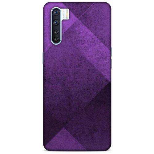 Oppo A91 Uyumlu Kılıf Mor Delisi (16) Kalın Kılıf Üçgen