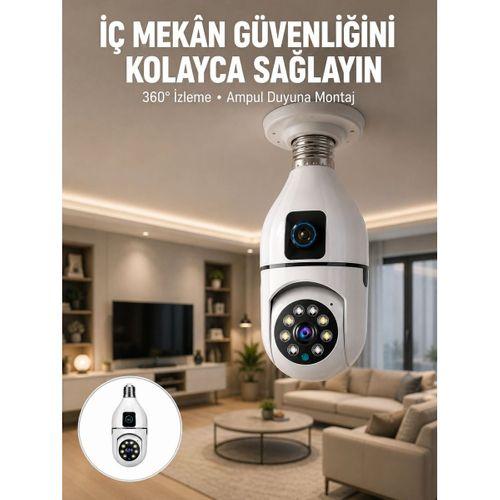 Tak Çalıştır Ampul Kamera – Full Hd 1080p Kablosuz Güvenlik Çözümü Yeni Nesil