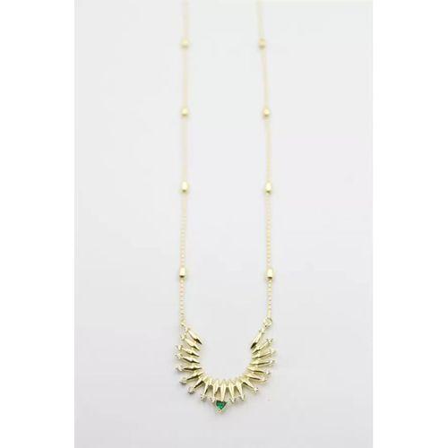 Taşlı Vip Kolye - Altın