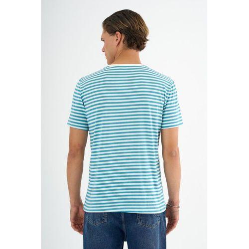 ALEXANDERGARDI V Yaka Çizgili T-shirt