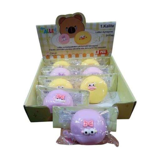 Eğlenceli Stres Atıcı Sukuşi Slime Tatlı Emoji Poşette - 1 adet
