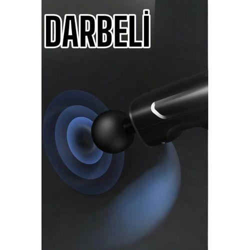 4 Başlıklı Darbeli Şarjlı Masaj Aleti Tabancası Kablosuz