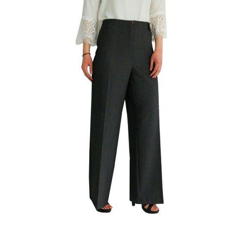 Kadın Geni Paçalı Kumaş Pantolon Yüksek Bel Klasik BGL-ST01347