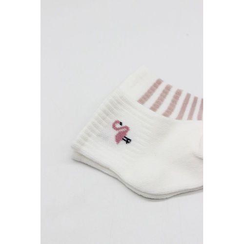 Bistyle Bistyle Little Girl Penye Soket Çorap 2li 10139 Ekru Lila