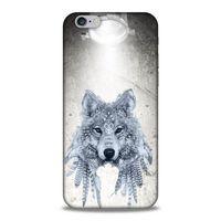 Lopard Apple Iphone 6 Uyumlu Kılıf Tattoo's (48) Bumper Kılıf Kızılderili Kurt