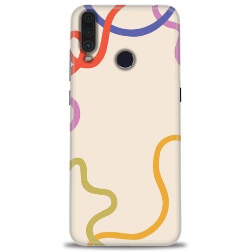 General Mobile GM 10 Kılıf HD Baskılı Kılıf - Renk Çizgileri + Tam Ekran Koruyucu