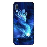 Samsung Galaxy A40 Kılıf Dragons (36) Glitter Kılıf Ejderha Ateşi