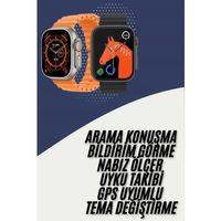 Akıllı Saat Kordon Hediyeli Güçlü Batarya Kapasiteli Titreşimli Bildirim Görme Unisex