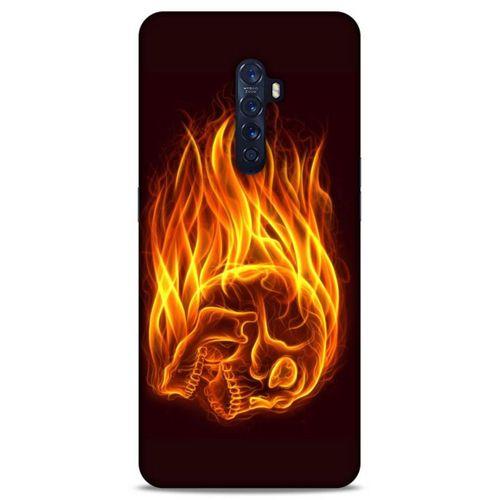 Lopard Oppo Reno 2 Uyumlu Kılıf FireX (50) Shockproof Kılıf İskelet Kafa
