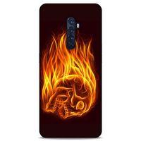 Lopard Oppo Reno 2 Uyumlu Kılıf FireX (50) Shockproof Kılıf İskelet Kafa