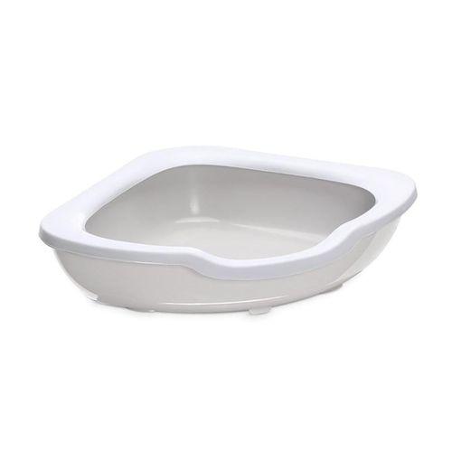 Imac Fred Açık Köşe Kedi Tuvaleti Bej/beyaz 51x51x15,5cm