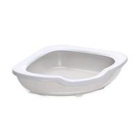 Imac Fred Açık Köşe Kedi Tuvaleti Bej/beyaz 51x51x15,5cm