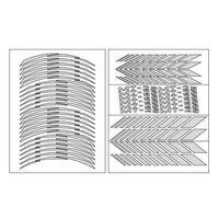 YAMAHA Yamaha Reflektör Beyaz Mt-25 Uyumlu Racıng 1 Set Jant Şeridi