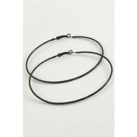 Zikzak Desenli Metal Halka Küpe 8-9-10 cm