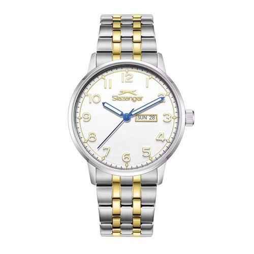 Slazenger SL.09.2560.2.06 Quartz Çelik Altın/Gri Beyaz Kadran 43 mm Erkek Kol Saati
