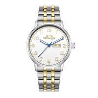 Slazenger SL.09.2560.2.06 Quartz Çelik Altın/Gri Beyaz Kadran 43 mm Erkek Kol Saati