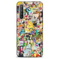Realme XT Uyumlu Kılıf Rick And Morty (36) Glitter Kılıf Cop Morty
