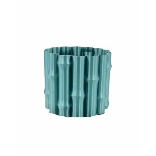 Modern Parlak Yeşil Vazo Dekoratif Şık Tasarım Salon Ofis Kullanım