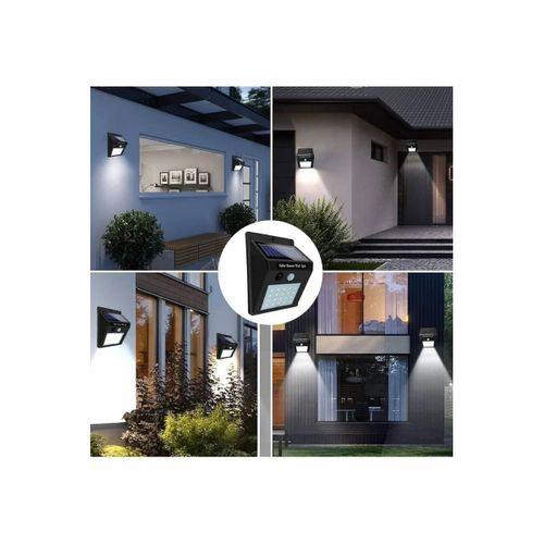 Güneş Enerjili Sensörlü Duvar Lambası Bahçe Lamba Suya Dayanıklı Bahçe Aydınlatma