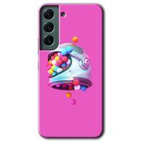 Potkal Hediye Fabrikası Samsung Galaxy S22 Kılıf HD Desen Baskılı Arka Kapak - Uzay Başlığı