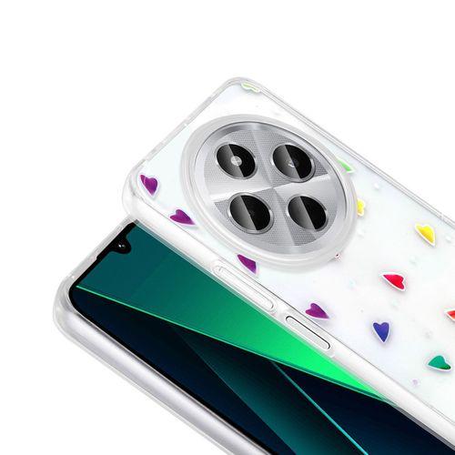Xiaomi Redmi 14C 4G Kılıf Şeffaf Figürlü Zore Folk Sert Kapak