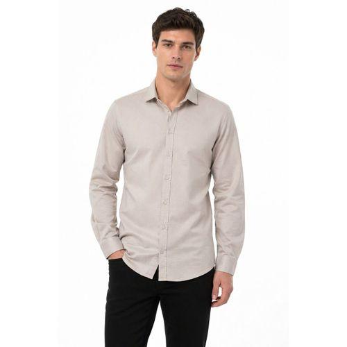 Erkek Spor Silim Fit Likralı Pamuklu Yazlık Gömlek BGL-ST05381