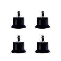 Bekleme Bingo Ayak Geçmeli Pimli - 50MM - Siyah 11MM HKS282 - 4 Adet