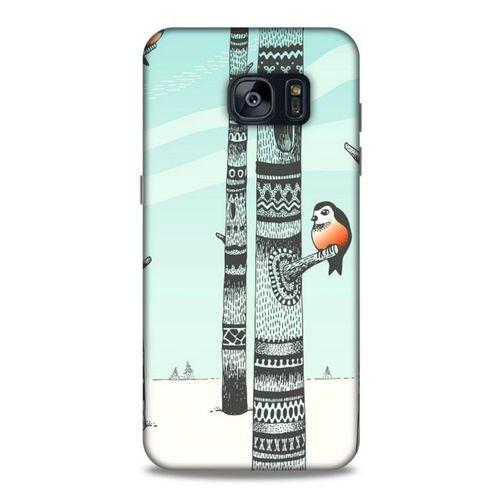 Samsung Galaxy S7 Edge Kılıf Snowix (20) Koruyucu Kılıf Yeşil Siyah