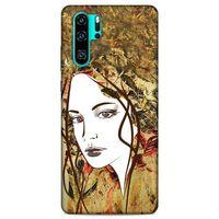 Lopard Huawei P30 Pro Uyumlu Kılıf Sürreal Yüzler ♀ (28) Arka Kapak Desenli