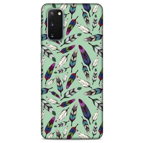 Samsung Galaxy S20 Kılıf Desenli Özel Seri Tüyler (14) Lansman Kılıf