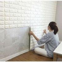 3d Tuğla Desenli Kendinden Yapışkanlı Duvar Paneli 58x38 Cm