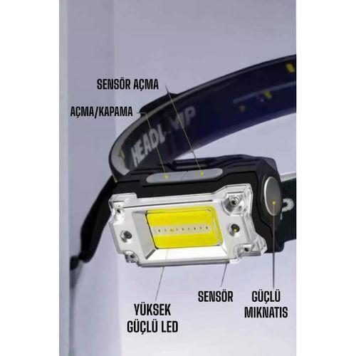 Kafa Lambası Kamp Feneri Balıkçı Feneri Başlıklı Suya Dayanıklı