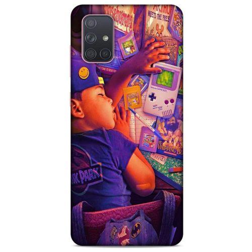 Retro (41) Desen Tank Kılıf Renkli Samsung Galaxy A71 Kılıf