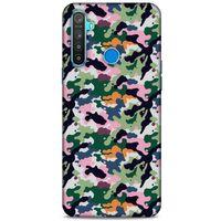 Kamuflaj 06 Oppo Realme 5i Kılıf Silikon Kapak
