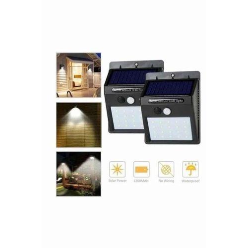Solar Sensörlü Duvar Lambası Bahçe Lamba 20 Led Işık