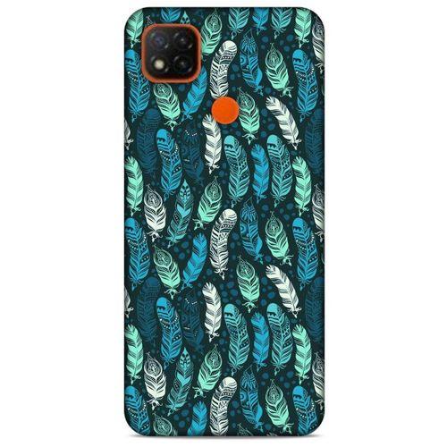 Xiaomi Redmi 9C Kılıf Desenli Özel Seri Tüyler (46) Core Armor Kılıf