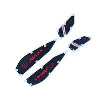 SEVGENT Yamaha Xmax 2018 - 2024 Uyumlu Kırmızı Krom Ayak Basamak